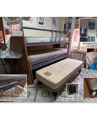 Letto a castello triplo Moretti Compact
