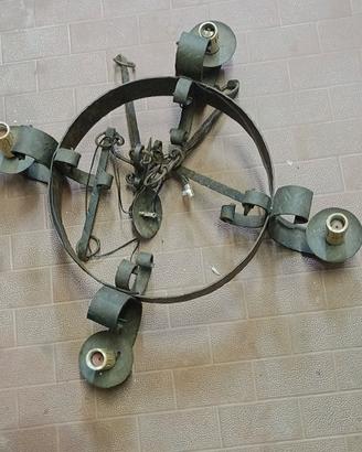 lampadari in ferro battuto forgiato 
