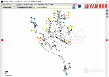 Leva frizione Yamaha YZF R 750 4FM839120000