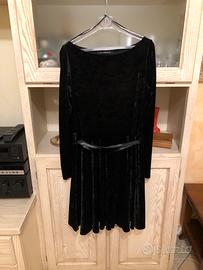 Abito vellutino nero LE STREGHE tg M