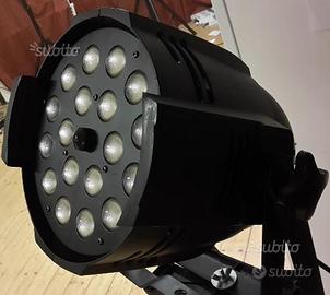 Coppia Par Led 18x18watt Zoom Motorizzato