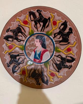 Antico piatto Ceramica Sarda