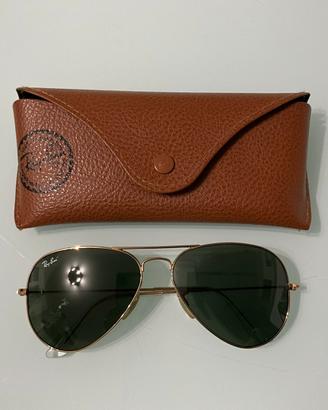 Ray-ban Aviator Classic Dorati pari al nuovo