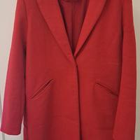 Cappotto donna rosso Bershka taglia S