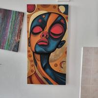 Quadro colori acrilici 80x40 cm