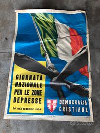 Manifesto originale Democrazia Cristiana 1954