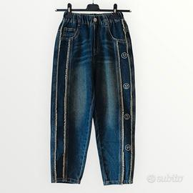jeans ragazza con frange