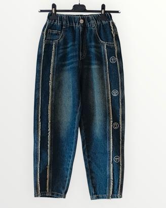 jeans ragazza con frange