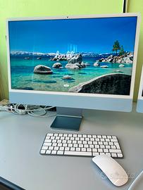 Imac 24 pollici M3/24gb/1Tb Garanzia 1 Anno Blu