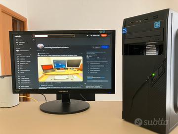 Pc fisso Asus + monitor Samsung 22”