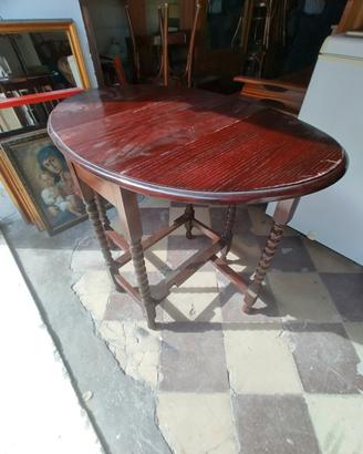 Tavolino in rovere stile inglese apribile 