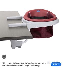 Seggiolone pappa da viaggio chicco