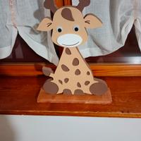 Giraffa in legno 