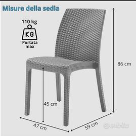 Sedie da esterni