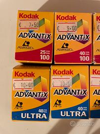 Lotto 10 rullini APS Kodak Advantix