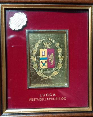 Stemma commemorativo della polizia lucca 1990