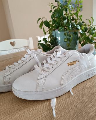 Scarpe PUMA bianche oro 40,5