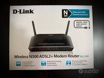 D-Link modem router ADSL2+
