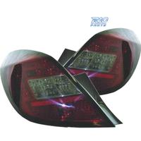 FANALI OPEL CORSA D 5P 06-14 LED ROSSO SCURO