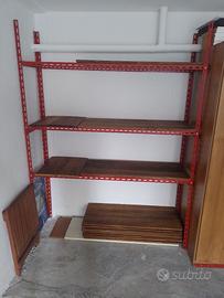 SCAFFALATURA  per cantina-metallo e legno