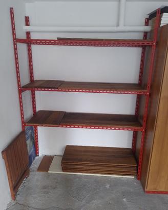 SCAFFALATURA  per cantina-metallo e legno