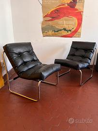Coppia di poltrone lounge vintage IKEA Pixi 70