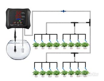 Sistema irrigazione solare set automatico giardino