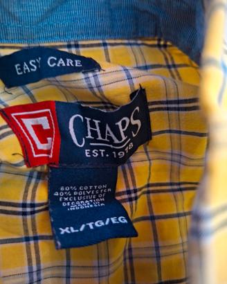 Ralph Lauren Chaps camicia m/l ,gialla a quadretti