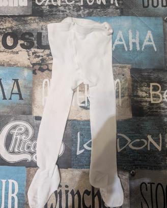 Calzamaglia neonata bianca