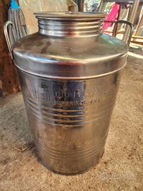 Fusto acciaio super inox 50 kg. 18/10 per alimenti