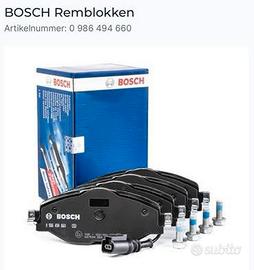 BOSCH pastiglie freno anteriori e posteriori.