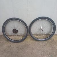 coppia ruote mtb 26x1,95 