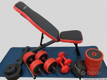 Panca Reclinabile + Set Manubri (65kg dischi)
