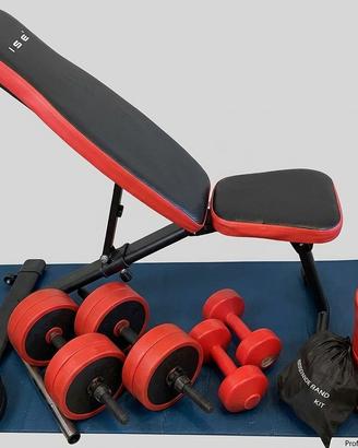 Panca Reclinabile + Set Manubri (65kg dischi)