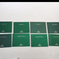 Rolex accessori box/ libretti/portagaranzie