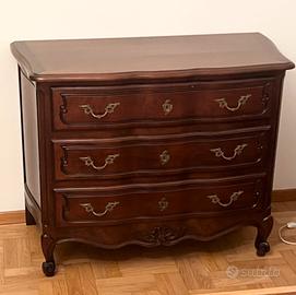 Cassettiera stile classico in legno – 3 cassetti