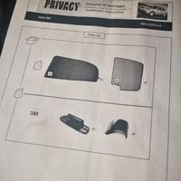 Opel Astra G 5p tendine parasole privacy