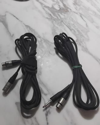 cavi per microfono maschio femmina maschio jack