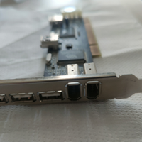 PCI card 3 porte Firewire IEEE 1394 e 2 porte USB