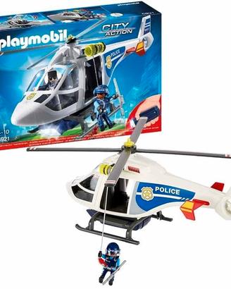 PLAYMOBIL ELICOTTERO POLIZIA CON LUCE AVVISTAMENTO