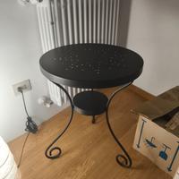 tavolino in ferro battuto 