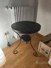 tavolino in ferro battuto 