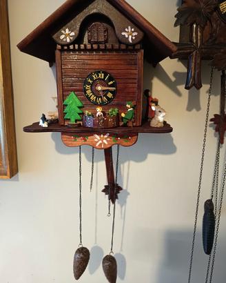 orologio a cucù legno chalet 