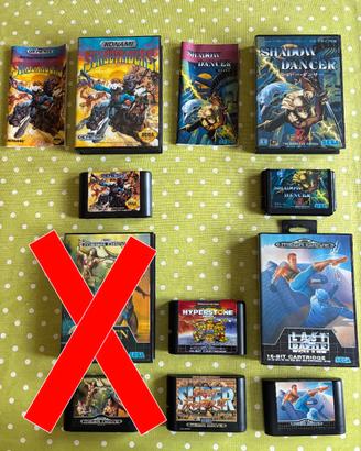Lotto giochi Sega Mega Drive Turtles, SunsetRiders