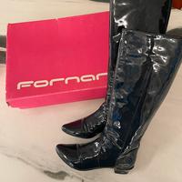 Stivali Fornarina blu vernice EU 37
