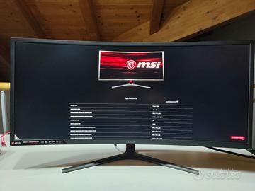 Monitor curvo 34" UWQHD (3440x1440), 100Hz