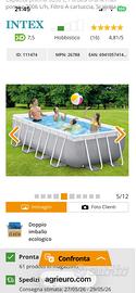 PISCINA 4,25 X 2 nuova usata solo lo scorso luglio