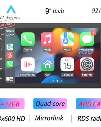 RADIO 9" GPS ANDROID 13 2DIN TOUCH BLUETOOTH USB 