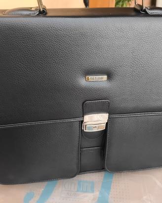 borsa lavoro valigetta 24h in pelle nera NUOVA