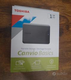 Toshiba HDD Portatile 1TB Canvio Basics Black sile